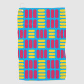 Serviette De Golf Rayures rose jaune (Devant)