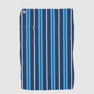 Serviette De Golf Rayures verticales bleues de largeur variable