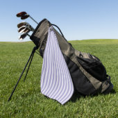 Serviette De Golf Rayures violettes (Vert)