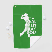 Serviette De Golf Real Man Play Golf Funny Golf Thème (En situation)