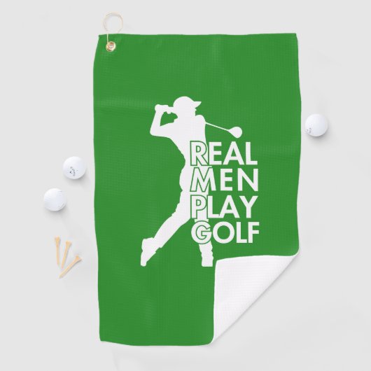 Serviette De Golf Real Man Play Golf Funny Golf Thème (En situation)