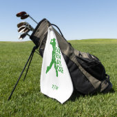 Serviette De Golf Real Man Play Golf Funny Golf Thème (Vert)