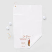 Serviette De Golf Recette de boisson ancienne mode (En situation)
