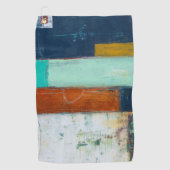 Serviette De Golf Rectangles Abstraites (Devant)