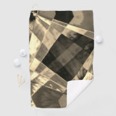 Serviette De Golf Rectangles inclinées dans les tons bois ou beige? (En situation)