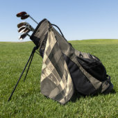 Serviette De Golf Rectangles inclinées dans les tons bois ou beige? (Vert)