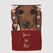 Serviette De Golf Red Dachshund (Devant)