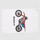 Serviette De Golf Red dirt bike motorcycle (Horizontal)