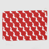 Serviette de golf Red Long Hair Dachshund (Horizontal)
