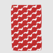 Serviette de golf Red Long Hair Dachshund (Devant)