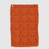 Serviette de golf Red Orange Paisley (Devant)