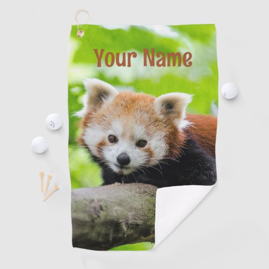Serviette de golf Red Panda (En situation)