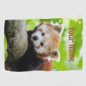 Serviette de golf Red Panda (Horizontal)