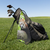 Serviette de golf Red Panda (Vert)