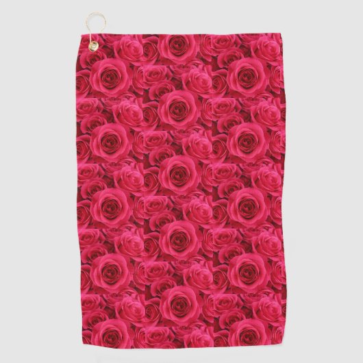 Serviette de golf Red Roses (Devant)