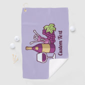Serviette de golf Red Wine (En situation)