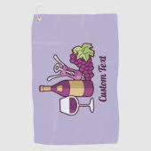 Serviette de golf Red Wine (Devant)