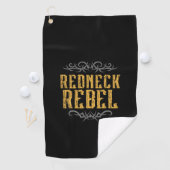 Serviette De Golf Redneck Rebel (En situation)