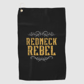Serviette De Golf Redneck Rebel (Devant)