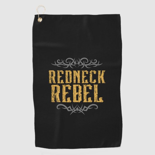 Serviette De Golf Redneck Rebel (Devant)
