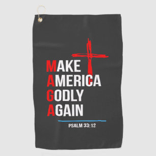Serviette De Golf Refaire l'Amérique pieuse à nouveau Trump Inaugura