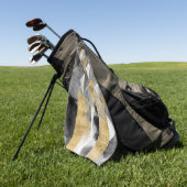 Serviette De Golf Réflexions dorées I (Vert)