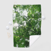 Serviette De Golf Regard sur les arbres d'été (En situation)