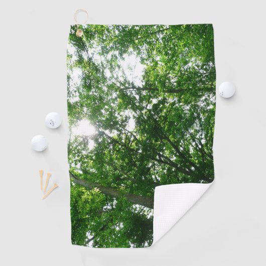 Serviette De Golf Regard sur les arbres d'été (En situation)