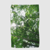 Serviette De Golf Regard sur les arbres d'été (Devant)
