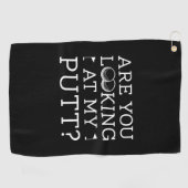 Serviette De Golf Regarde-Tu Mon Putt (Horizontal)