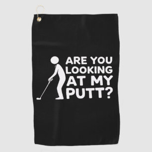 Serviette De Golf Regardez-Vous Mon Putt Amant de Golf & Golf