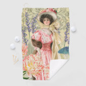 Serviette De Golf Regency de femme victorienne rose (En situation)