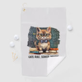 Serviette De Golf Règle des chats, Drools scolaires (En situation)