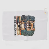 Serviette De Golf Règle des chats, Drools scolaires (Horizontal)