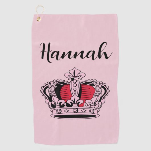 Serviette De Golf Reine de golf personnalisée (Devant)