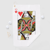 Serviette De Golf Reine des coeurs (En situation)