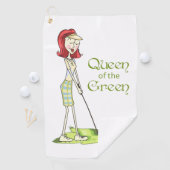 Serviette De Golf Reine du Vert (En situation)