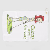 Serviette De Golf Reine du Vert (Horizontal)