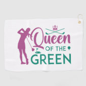Serviette De Golf Reine Du Vert (Horizontal)