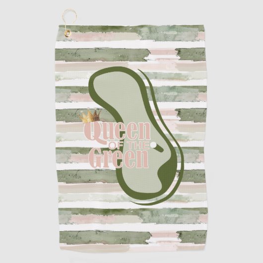 Serviette De Golf Reine du Vert (Devant)