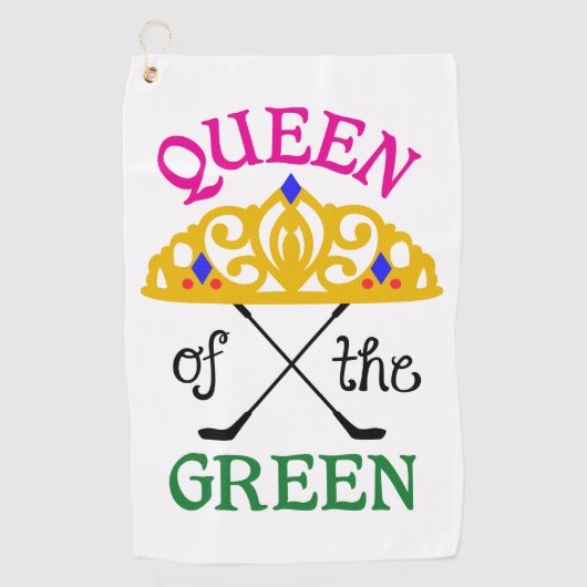 Serviette De Golf Reine du Vert (Devant)