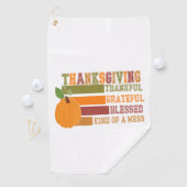 Serviette De Golf Remerciements Grâces et grâces à Dieu (En situation)