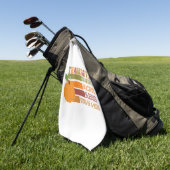 Serviette De Golf Remerciements Grâces et grâces à Dieu (Vert)