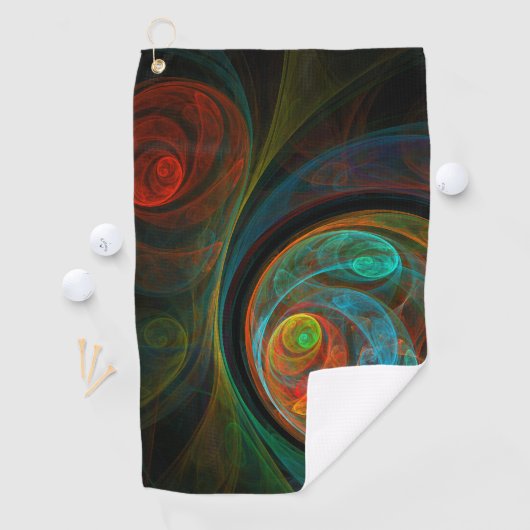 Serviette De Golf Renaissance de l'art Abstrait (En situation)