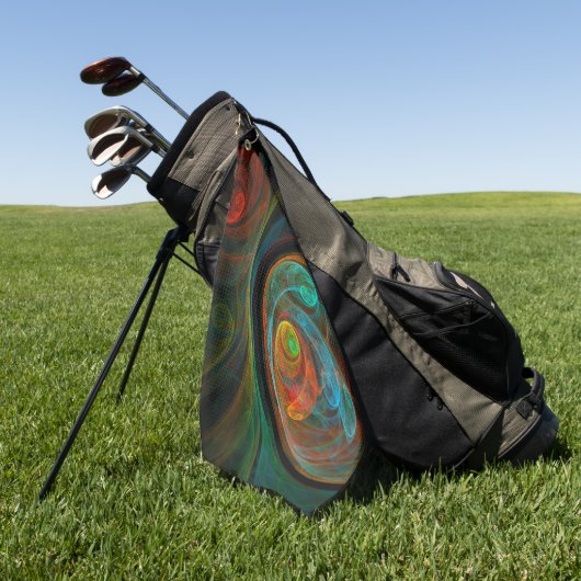 Serviette De Golf Renaissance de l'art Abstrait (Vert)