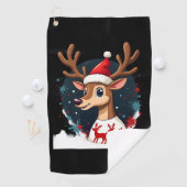 Serviette De Golf renne de Noël (En situation)