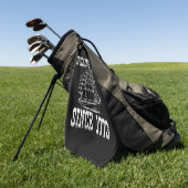 Serviette De Golf Répandre le Thé Depuis 1773 Professeur d'Histoire  (Vert)