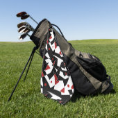 Serviette De Golf Repérer les balles rouges (Vert)