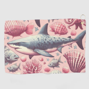 Serviette De Golf Requin vintage sans joint