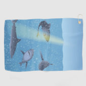 Serviette De Golf Requins (Horizontal)